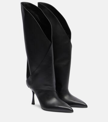 Twist 95 leather knee-high boots | Balmain