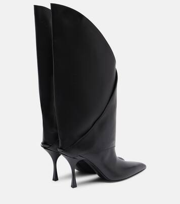 Twist 95 leather knee-high boots | Balmain