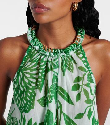 Bedrucktes Top Cleo aus Baumwolle | Poupette St Barth