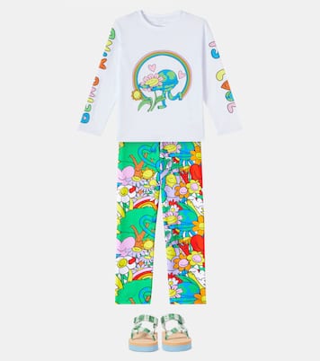 Printed cotton jersey T-shirt | Stella McCartney Kids