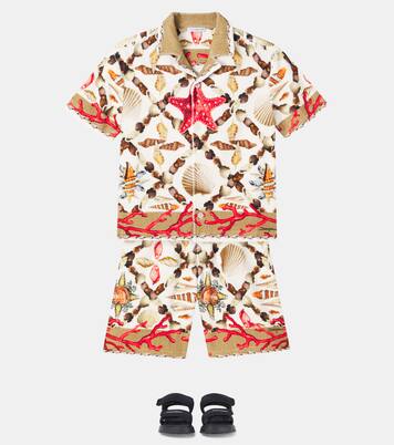 Printed cotton Bermuda shorts | Dolce&Gabbana Kids