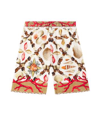 Printed cotton Bermuda shorts | Dolce&Gabbana Kids