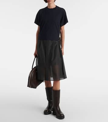 Abito midi con jersey | Sacai