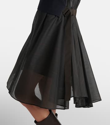 Abito midi con jersey | Sacai