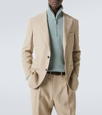 Cashmere half-zip sweater | Allude