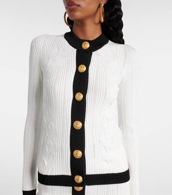Cable-knit cardigan | Balmain