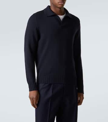 Wool polo sweater | Thom Sweeney