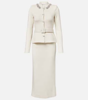 Robe midi à ornements | Self-Portrait