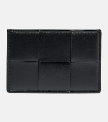 Porte-cartes Cassette Intreccio en cuir | Bottega Veneta