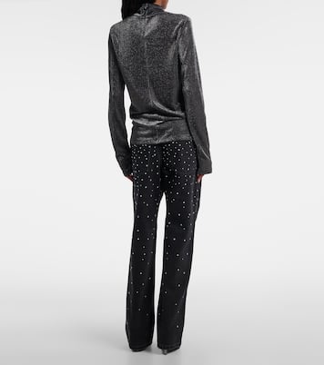 Jadia jersey lamé turtleneck top | Marant Etoile