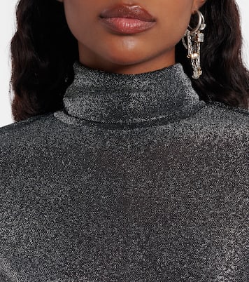 Jadia jersey lamé turtleneck top | Marant Etoile