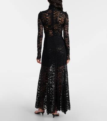 Floral lace maxi skirt | Rabanne