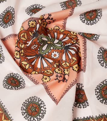 Contina Midi fringed cotton scarf | Alémais