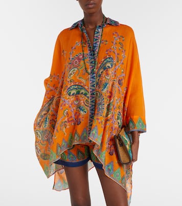 Oversize-Hemd aus Ramie | Etro