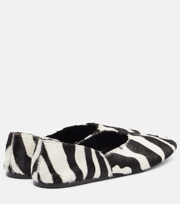 Ballerines Jane imprimées en cuir façon poulain | Khaite