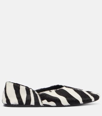 Ballerines Jane imprimées en cuir façon poulain | Khaite