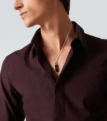 Interlocking G sterling silver pendant necklace | Gucci