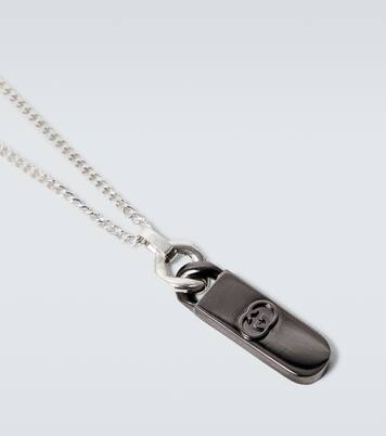 Interlocking G sterling silver pendant necklace | Gucci