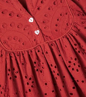 Cruz broderie anglaise cotton dress | Poupette St Barth Kids
