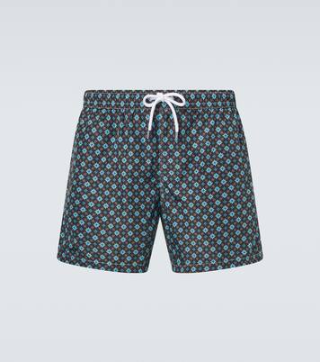 Madeira printed swim trunks | Fedeli