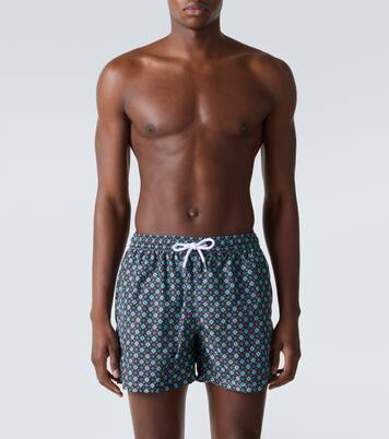 Madeira printed swim trunks | Fedeli