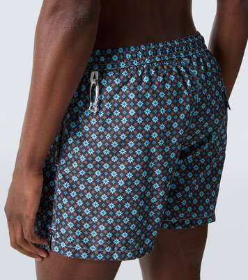 Madeira printed swim trunks | Fedeli