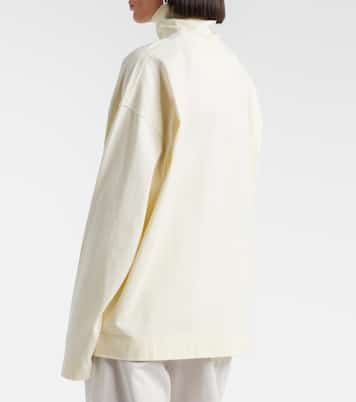 Cotton jersey turtleneck top | Phoebe Philo