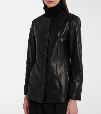 Maud leather jacket | Nour Hammour