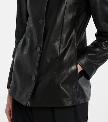 Maud leather jacket | Nour Hammour