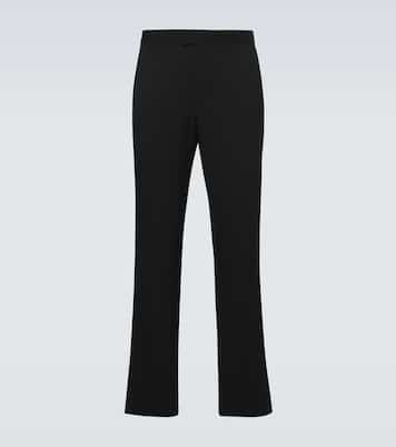 Wool grain de poudre tuxedo pants | Burberry