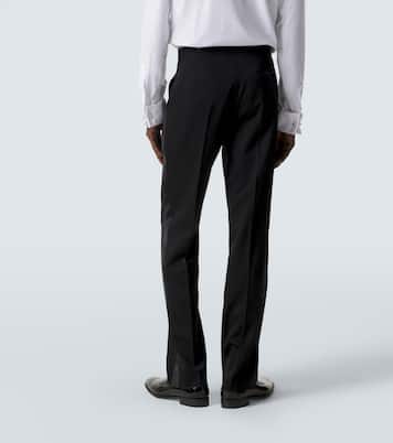 Wool grain de poudre tuxedo pants | Burberry
