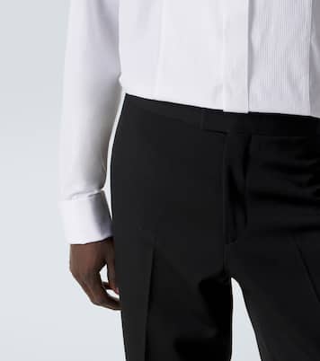 Wool grain de poudre tuxedo pants | Burberry