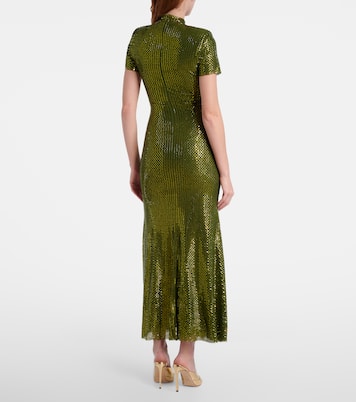 Embellished mesh maxi dress | Self-Portrait