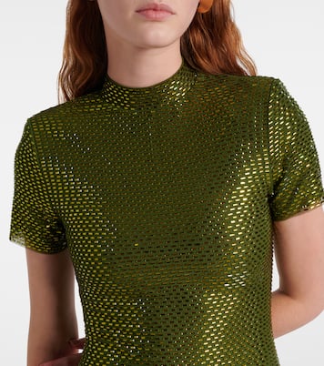 Embellished mesh maxi dress | Self-Portrait