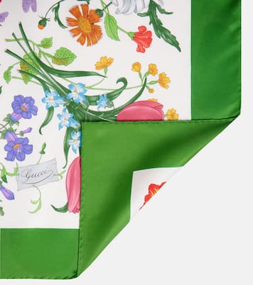Floral silk scarf | Gucci