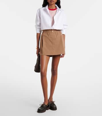 Cotton twill skort | Vince