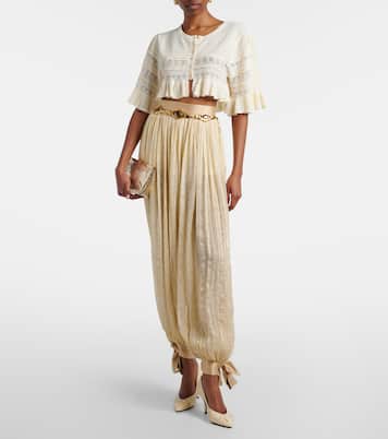 Cropped-Cardigan aus Strick | Xu Zhi