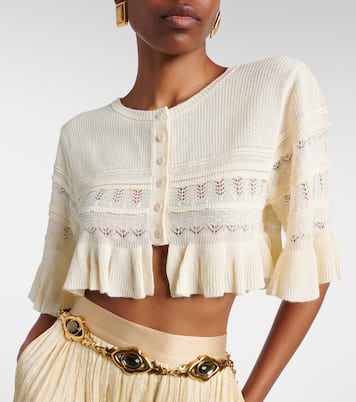 Cropped-Cardigan aus Strick | Xu Zhi