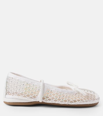 Darlyn embellished mesh ballet flats | PèPè