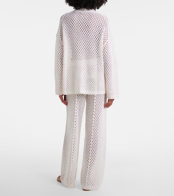 Pantalon ample en laine et cachemire | Jardin des Orangers