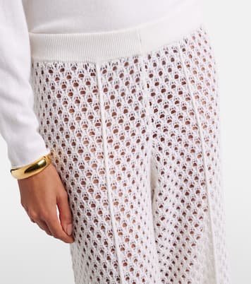 Pantalon ample en laine et cachemire | Jardin des Orangers