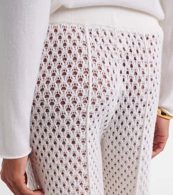 Pantalon ample en laine et cachemire | Jardin des Orangers
