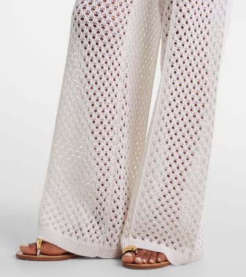 Pantalon ample en laine et cachemire | Jardin des Orangers