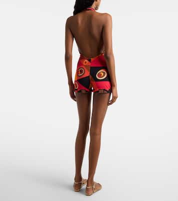 Occhi halterneck jersey romper | Pucci