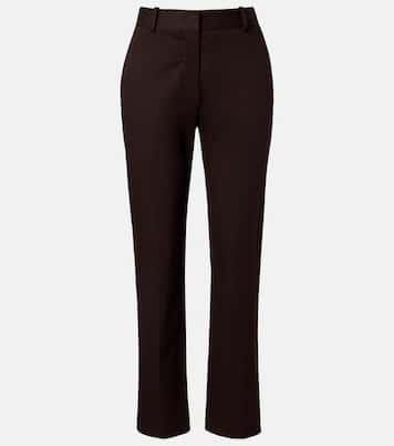 Cotton-blend straight pants | Joseph