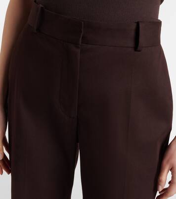 Cotton-blend straight pants | Joseph