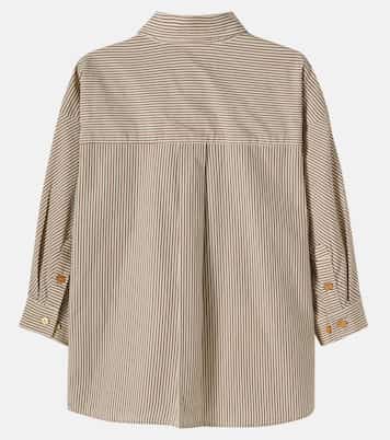 Chemise en popeline de coton à rayures | Mini Rodini