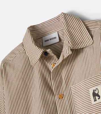 Chemise en popeline de coton à rayures | Mini Rodini