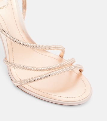 Erin embellished satin slingback sandals | Rene Caovilla