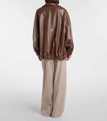 Pantalones anchos de lana virgen con cuentas Monili | Brunello Cucinelli